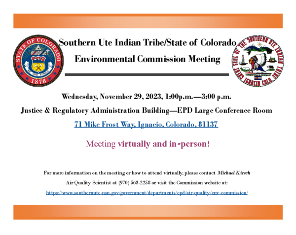 The Southern Ute Indian Tribe State Of Colorado Environmental