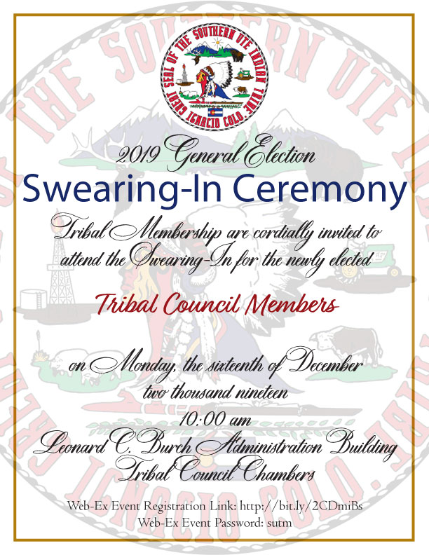 swearing in ceremony flyer