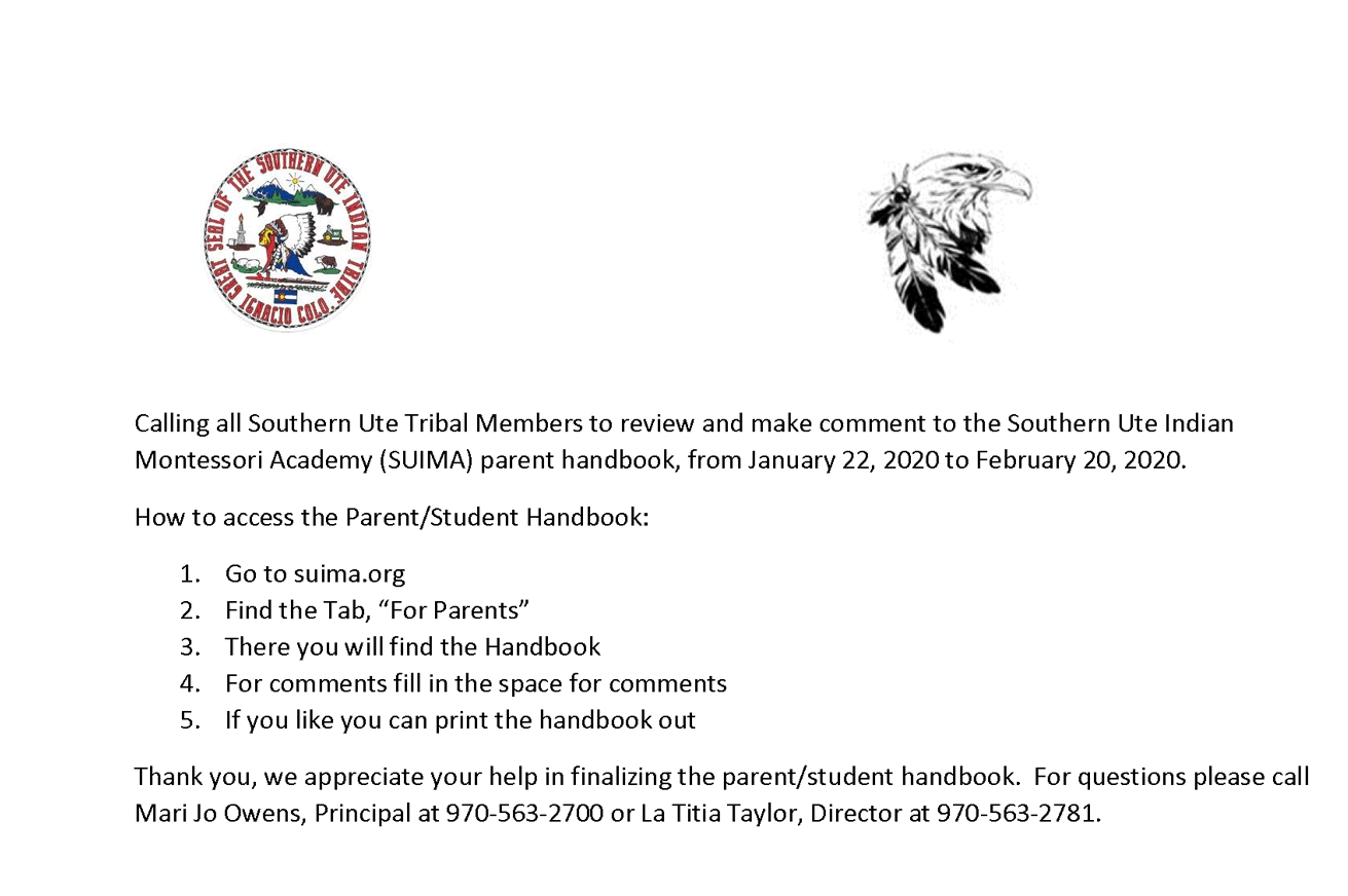 Make-comment-to-the-Southern-Ute-Indian-Montessori-Academy-parent-student-handbook-1  – Southern Ute Indian Tribe