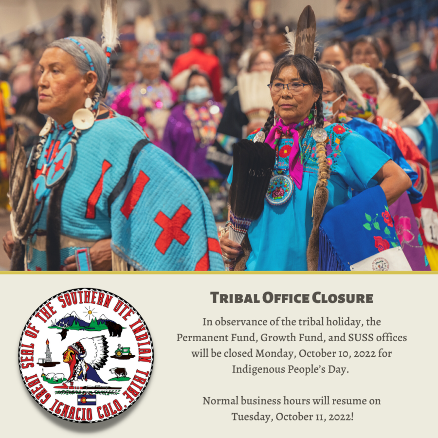 2022 Tribal Office Closure – Indigenous Peoples Day – Southern Ute ...