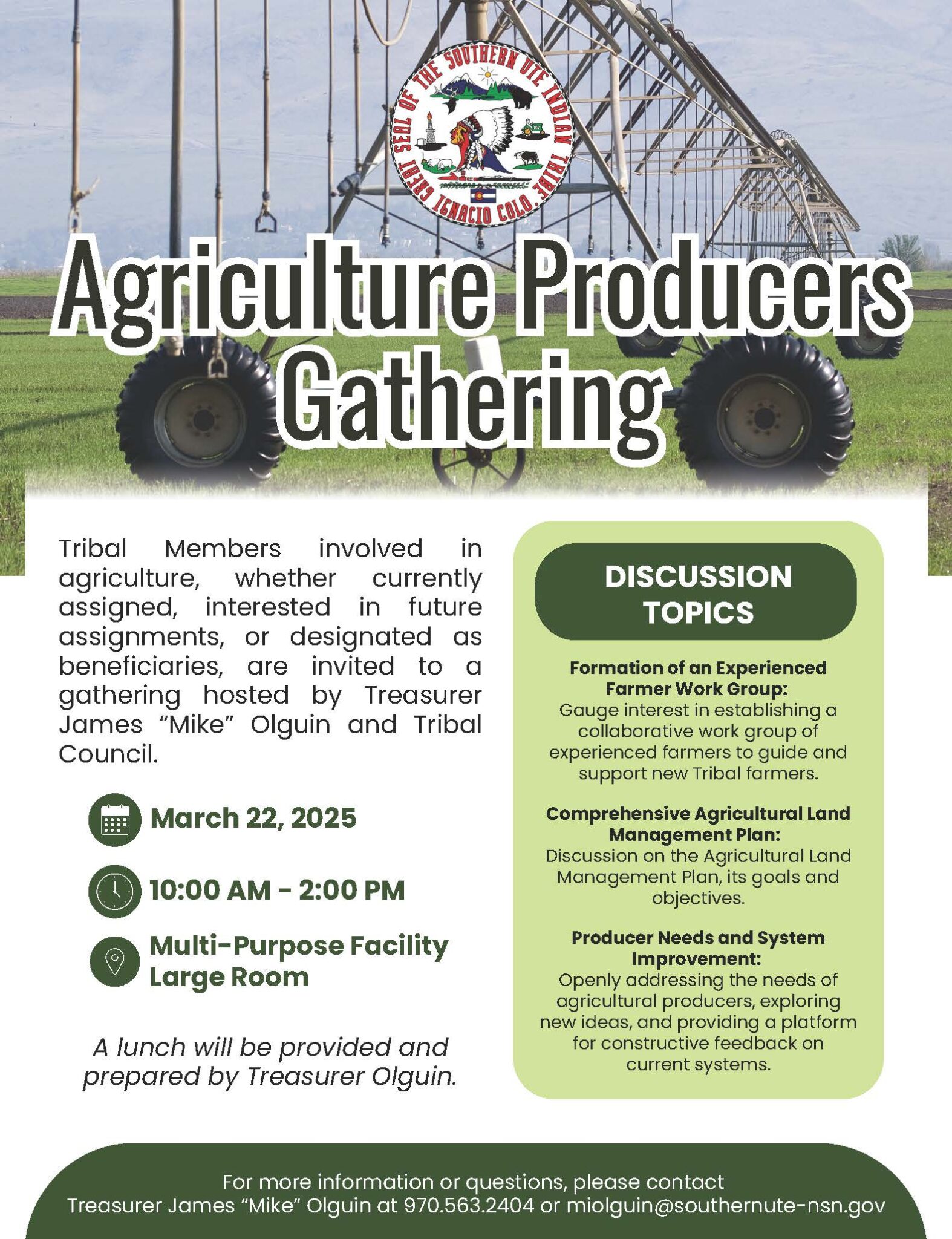 Agriculture Producers Gathering 03222025 – Southern Ute Indian Tribe